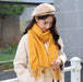Wholesale Korean imitation cashmere scarf JDC-SF-GSLX001 scarf JoyasDeChina yellow 200cm Wholesale Jewelry JoyasDeChina Joyas De China
