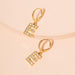 Bulk Jewelry Wholesale Korean ins simple fashion diamond inlaid letter EarringsJDC-ES-AYN001 Wholesale factory from China YIWU China