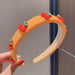 Wholesale Korean version of new net red solid color sponge hair hoop JDC-HD-i103 Headband JoyasDeChina 4 s orange Wholesale Jewelry JoyasDeChina Joyas De China