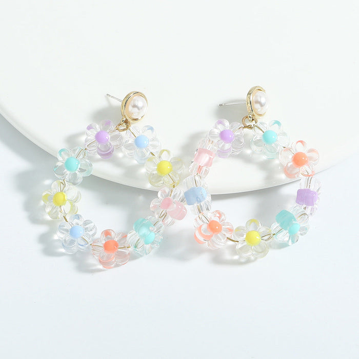 Wholesale Korean version of small fresh candy color flower earrings JDC-ES-JQ072 Earrings JoyasDeChina Wholesale Jewelry JoyasDeChina Joyas De China