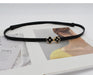 Wholesale Ladies PU Leather Clover Thin Belt JDC-WB-YunT002 Womenbelt 云图 black 96 Wholesale Jewelry JoyasDeChina Joyas De China