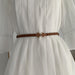 Wholesale Ladies PU Leather Clover Thin Belt JDC-WB-YunT002 Womenbelt 云图 camel 96 Wholesale Jewelry JoyasDeChina Joyas De China