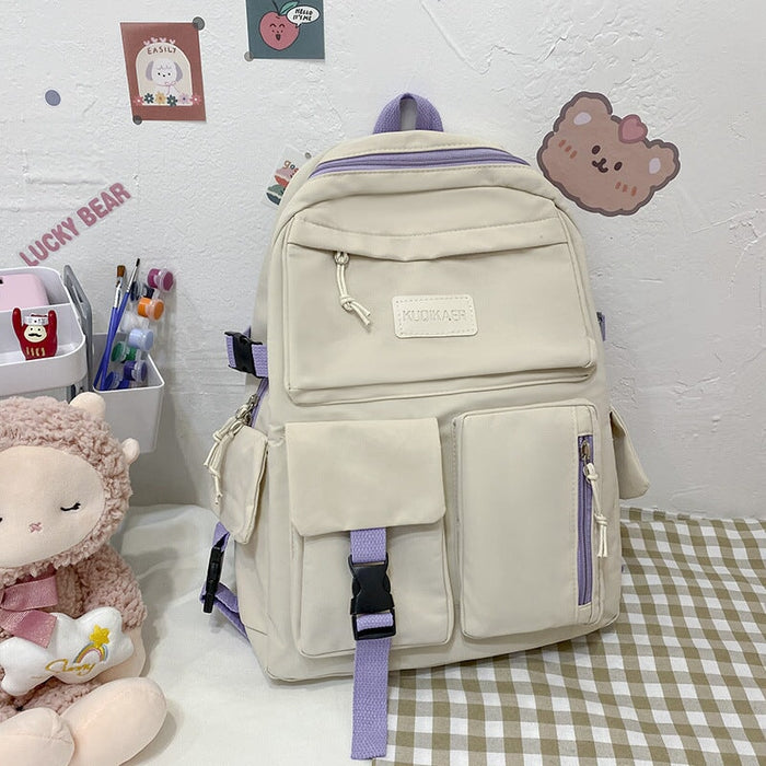 Wholesale large capacity canvas backpack JDC-BP-MJ001 Backpack Bags 麦嘉 Wholesale Jewelry JoyasDeChina Joyas De China