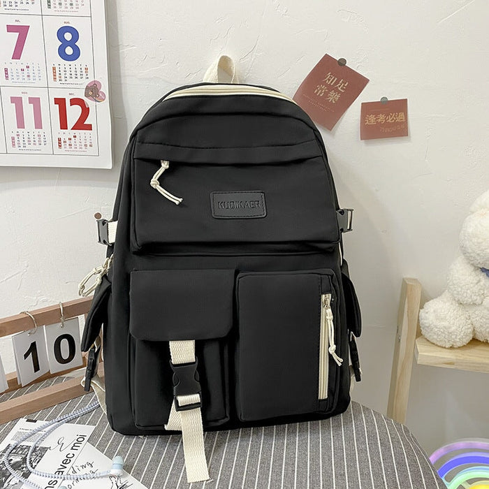 Wholesale large capacity canvas backpack JDC-BP-MJ001 Backpack Bags 麦嘉 black Wholesale Jewelry JoyasDeChina Joyas De China