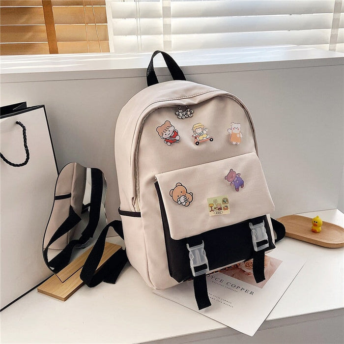 Wholesale large capacity canvas backpack JDC-BP-MJ002 Backpack Bags 麦嘉 Wholesale Jewelry JoyasDeChina Joyas De China