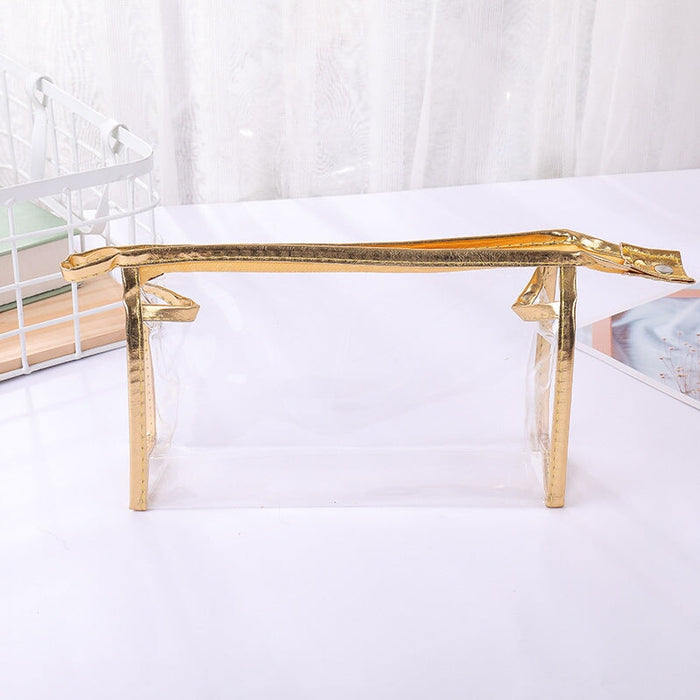 Wholesale Large Capacity Transparent PVC Storage Bag Cosmetic Bag MOQ≥10 JDC-CB-DeMu001 Cosmetic bag 德沐 Wholesale Jewelry JoyasDeChina Joyas De China