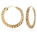 Wholesale large circle chain acrylic earrings JDC-ES-XC332 Earrings 夏晨 gold(60mm) Wholesale Jewelry JoyasDeChina Joyas De China