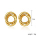 Wholesale large earrings round gold metal irregular earrings JDC-ES-ManY014 Earrings 满溢 2 Wholesale Jewelry JoyasDeChina Joyas De China