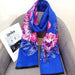 Wholesale large flower imitation cashmere scarf JDC-SF-SL062 scarf JoyasDeChina J093 blue 180CM Wholesale Jewelry JoyasDeChina Joyas De China