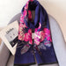 Wholesale large flower imitation cashmere scarf JDC-SF-SL062 scarf JoyasDeChina J093 purple pink flower 180CM Wholesale Jewelry JoyasDeChina Joyas De China