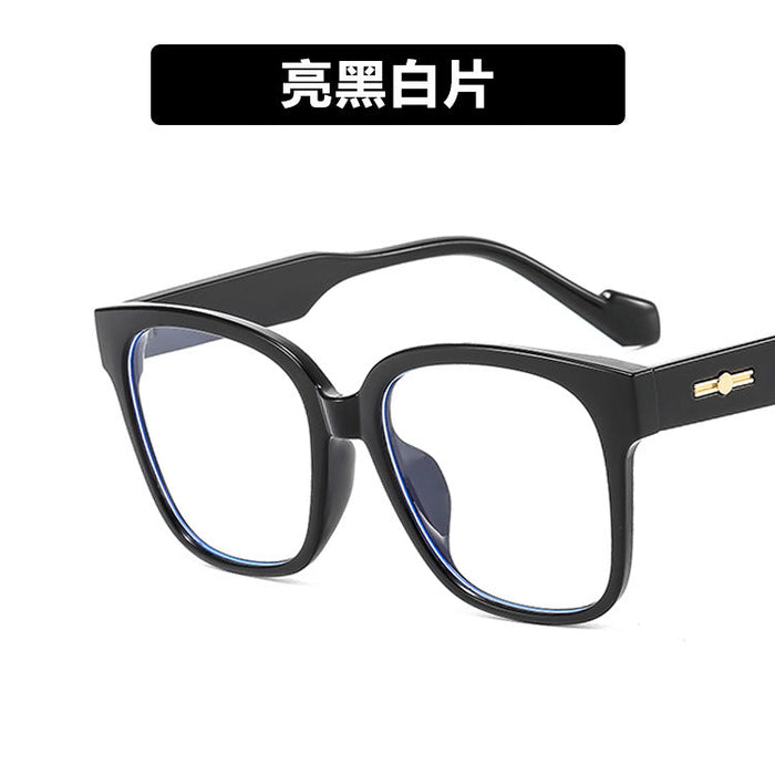 Wholesale large frame black resin Sunglasses JDC-SG-KD106 Sunglasses çæ¶Ü black white Metal hinge Wholesale Jewelry JoyasDeChina Joyas De China