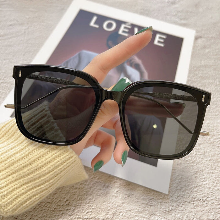 Wholesale large frame Tan anti UV fashion sunglasses JDC-SG-JinF040 Sunglasses 季丰 Wholesale Jewelry JoyasDeChina Joyas De China
