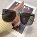 Wholesale large frame Tan anti UV fashion sunglasses JDC-SG-JinF040 Sunglasses 季丰 D grey Wholesale Jewelry JoyasDeChina Joyas De China