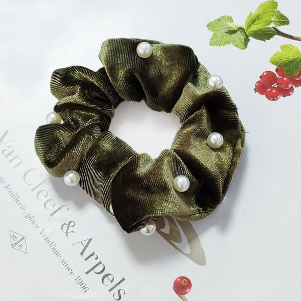 Bulk Jewelry Wholesale large intestine pearl Hair Scrunchies JDC-HS-K030 Wholesale factory from China YIWU China