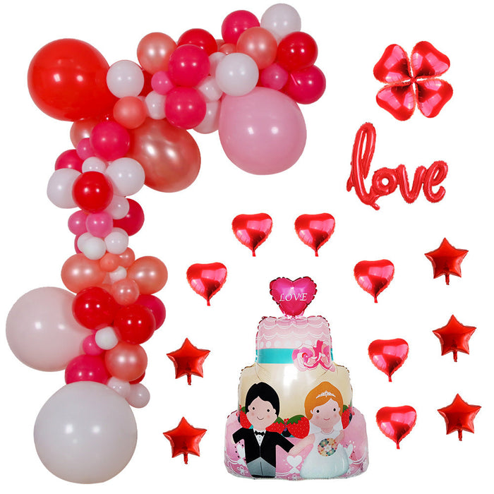 Wholesale Latex/Aluminum Film Valentine's Day Decorative Balloons Set JDC-BL-Qih004 祺惠 set 2 Wholesale Jewelry JoyasDeChina Joyas De China