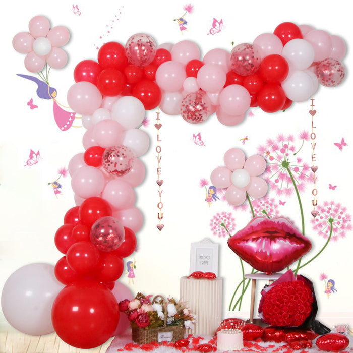 Wholesale Latex/Aluminum Film Valentine's Day Decorative Balloons Set JDC-BL-Qih005 祺惠 set B Wholesale Jewelry JoyasDeChina Joyas De China