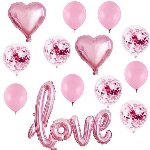 Wholesale Latex/Aluminum Film Valentine's Day Decorative Balloons Set JDC-BL-Qih006 祺惠 Wholesale Jewelry JoyasDeChina Joyas De China