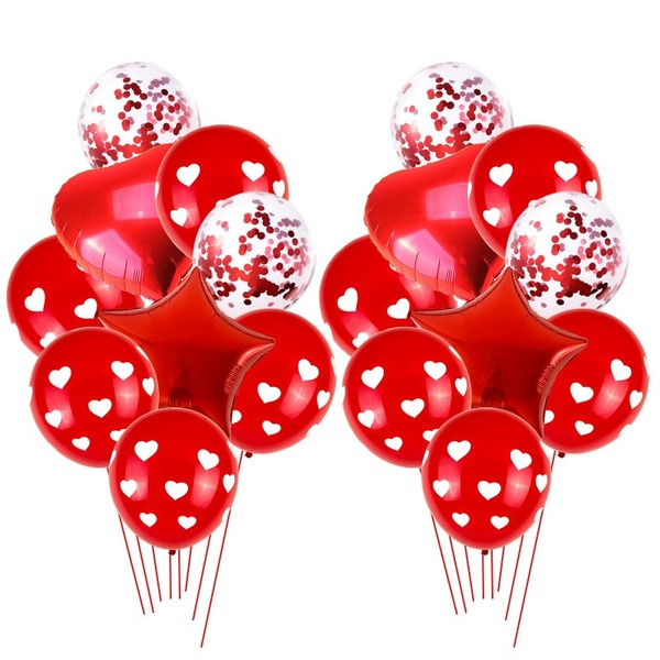 Wholesale Latex/Aluminum Film Valentine's Day Decorative Balloons Set JDC-BL-Qih008 祺惠 Wholesale Jewelry JoyasDeChina Joyas De China