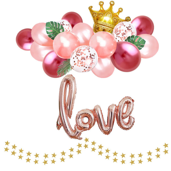 Wholesale Latex/Aluminum Film Valentine's Day Decorative Balloons Set JDC-BL-Qih009 祺惠 13 Wholesale Jewelry JoyasDeChina Joyas De China