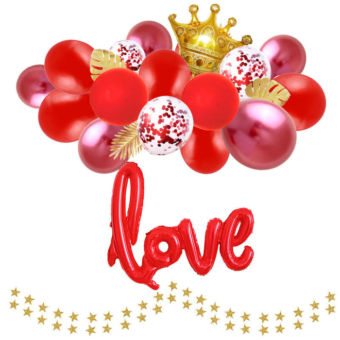 Wholesale Latex/Aluminum Film Valentine's Day Decorative Balloons Set JDC-BL-Qih009 祺惠 5 Wholesale Jewelry JoyasDeChina Joyas De China