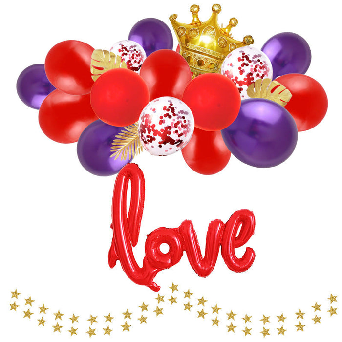 Wholesale Latex/Aluminum Film Valentine's Day Decorative Balloons Set JDC-BL-Qih009 祺惠 8 Wholesale Jewelry JoyasDeChina Joyas De China