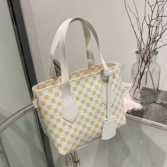 Wholesale lattice Tote Bag New Fashion Handbag JDC-HB-Xinc001 Handbags 狮岭鑫 WHITE Wholesale Jewelry JoyasDeChina Joyas De China