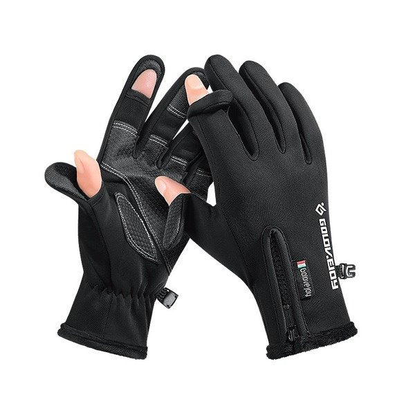Wholesale Leaky Finger Outdoor Thickened Polar Fleece Gloves JDC-GS-GD004 Gloves 谷登 Wholesale Jewelry JoyasDeChina Joyas De China