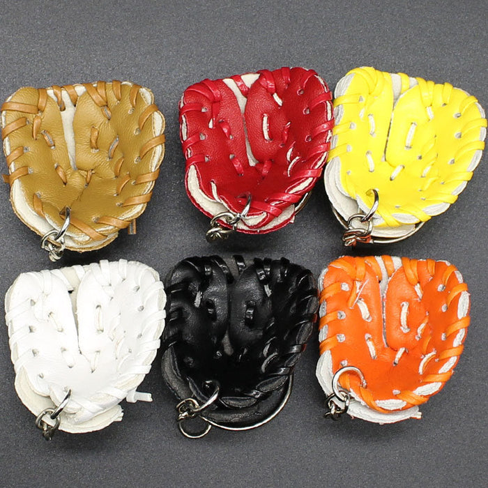 Wholesale leather baseball glove Keychains JDC-KC-YY108 Keychains JoyasDeChina mix color Wholesale Jewelry JoyasDeChina Joyas De China
