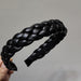 Wholesale leather braided twist Headband JDC-HD-TC005 Headband JoyasDeChina black Wholesale Jewelry JoyasDeChina Joyas De China