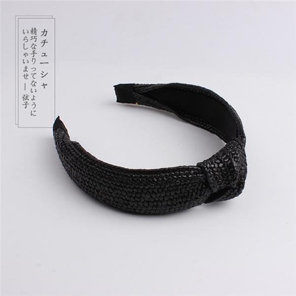 Bulk Jewelry Wholesale Leather Hand-woven raffia holiday headband JDC-HD-h003 Wholesale factory from China YIWU China