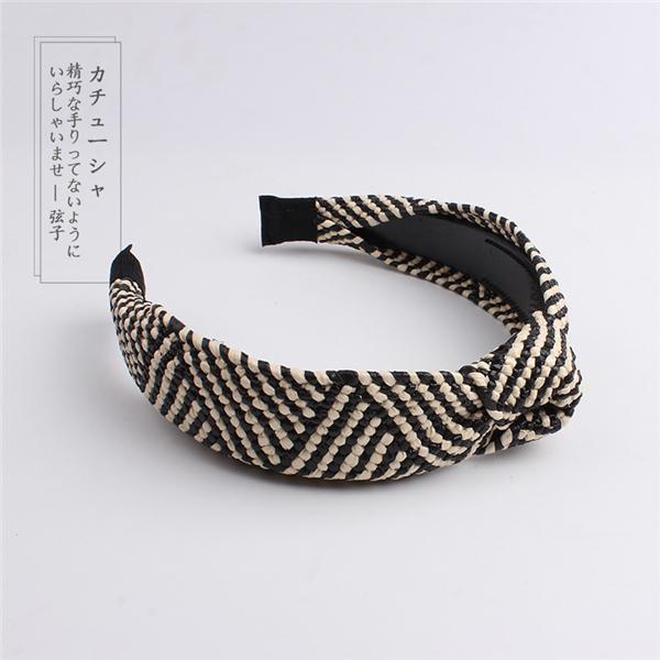 Bulk Jewelry Wholesale Leather Hand-woven raffia holiday headband JDC-HD-h003 Wholesale factory from China YIWU China