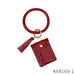 Wholesale leather Keychains wristlet keychain JDC-KC-GSJM013 Keychains JoyasDeChina Red k68169 Wholesale Jewelry JoyasDeChina Joyas De China
