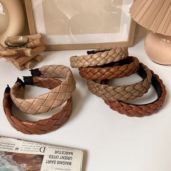 Wholesale leather multicolor twist Headband JDC-HD-MS016 Headband JoyasDeChina Wholesale Jewelry JoyasDeChina Joyas De China
