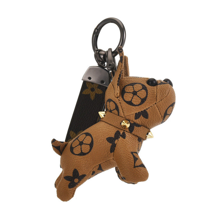 Wholesale leather puppy pendant Keychains JDC-KC-WS013 Keychains JoyasDeChina Wholesale Jewelry JoyasDeChina Joyas De China