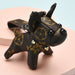 Wholesale leather puppy pendant Keychains JDC-KC-WS013 Keychains JoyasDeChina brown Flower Wholesale Jewelry JoyasDeChina Joyas De China