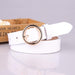 Bulk Jewelry Wholesale leather round pin buckle Womenbelt JDC-WB-kp009 Wholesale factory from China YIWU China