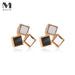 Wholesale Leather Square Alloy Earrings JDC-ES-A080 Earrings 妙雅 1 Wholesale Jewelry JoyasDeChina Joyas De China