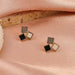 Wholesale Leather Square Alloy Earrings JDC-ES-A080 Earrings 妙雅 Wholesale Jewelry JoyasDeChina Joyas De China