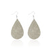 Wholesale leather teardrop print earrings JDC-ES-ManY020 Earrings 满溢 Wholesale Jewelry JoyasDeChina Joyas De China