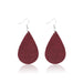Wholesale leather teardrop print earrings JDC-ES-ManY020 Earrings 满溢 Wholesale Jewelry JoyasDeChina Joyas De China