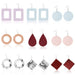 Wholesale leather teardrop print earrings JDC-ES-ManY020 Earrings 满溢 Wholesale Jewelry JoyasDeChina Joyas De China