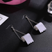 Wholesale Leather Toilet Roll Earrings Necklace Set JDC-ES-ZhanY013 Earrings 展言 Wholesale Jewelry JoyasDeChina Joyas De China