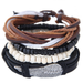Bulk Jewelry Wholesale leather woven multilayer lovers Bracelet JDC-BT-XINY031 Wholesale factory from China YIWU China