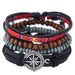 Bulk Jewelry Wholesale leather woven multilayer lovers Bracelet JDC-BT-XINY031 Wholesale factory from China YIWU China
