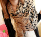 Wholesale Leopard Chiffon Scarf JDC-SC-GE002 scarf 关尔 Wholesale Jewelry JoyasDeChina Joyas De China