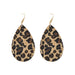 Wholesale Leopard Drop Geometric Circle Heart Leather Earrings Set JDC-ES-ZhanY016 Earrings 展言 9 Wholesale Jewelry JoyasDeChina Joyas De China