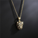 Bulk Jewelry Wholesale Leopard head pendant necklace JDC-ag122 Wholesale factory from China YIWU China