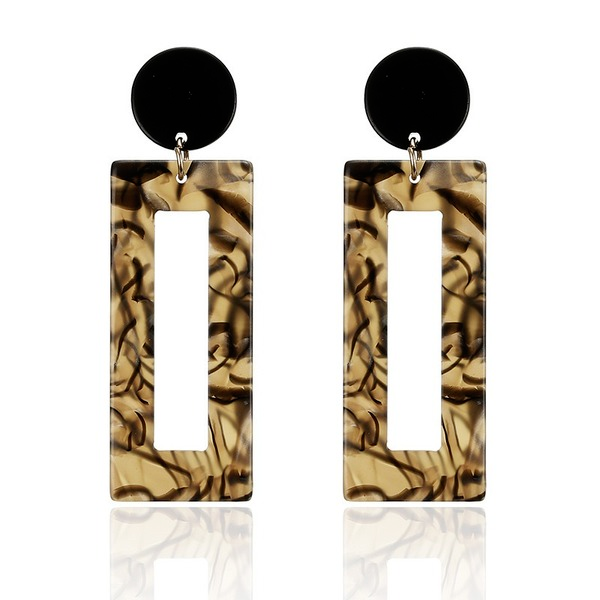 Bulk Jewelry Wholesale leopard print acrylic earrings JDC-ne-b115 Wholesale factory from China YIWU China