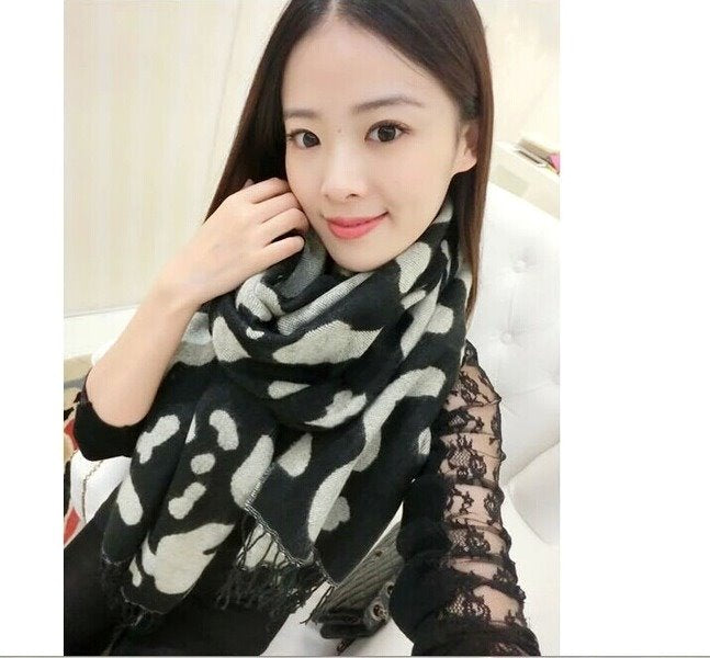 Wholesale Leopard print all-match cashmere scarf JDC-SC-GE004 scarf 关尔 Wholesale Jewelry JoyasDeChina Joyas De China