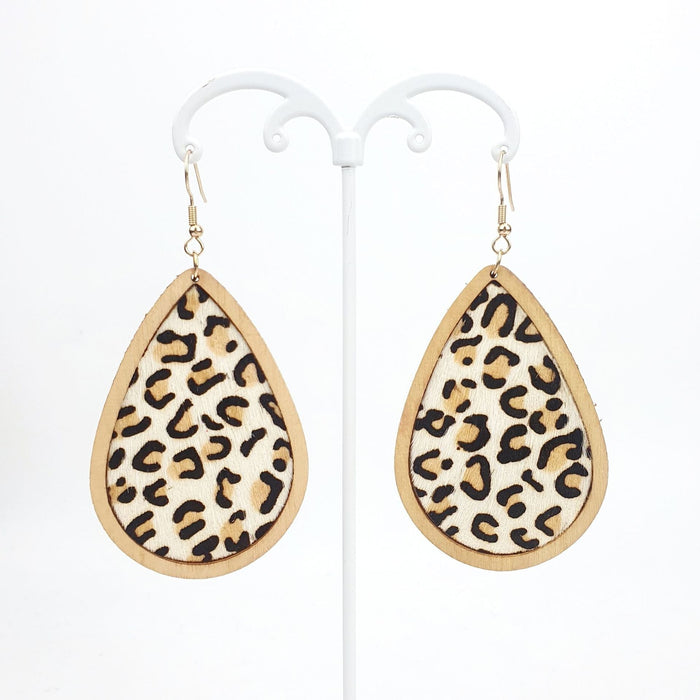 Wholesale Leopard Print Wood Leather Earrings JDC-ES-DingR001 Earrings 顶融 3 Wholesale Jewelry JoyasDeChina Joyas De China